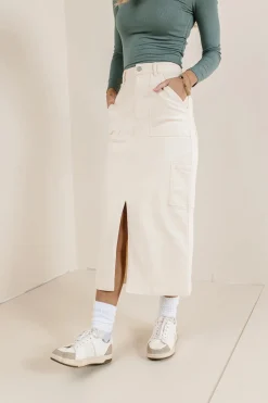 Bohme Khloe Cargo Denim Skirt