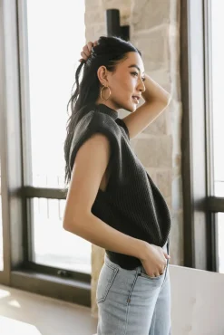 Bohme Kippa Shoulder Pad Sweater in - FINAL SALE