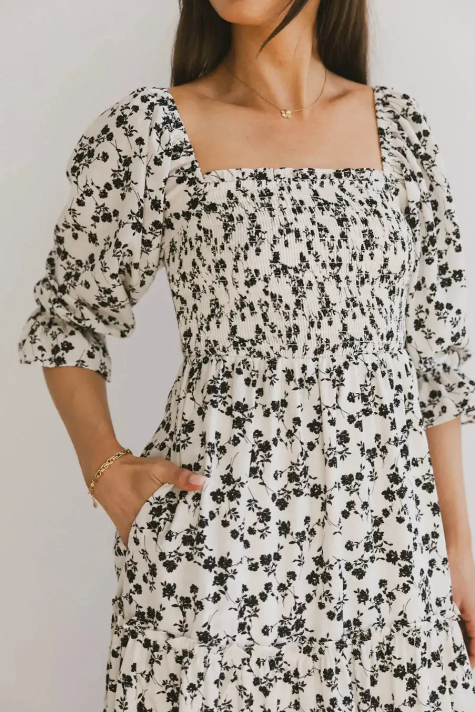 Bohme Kiran Floral Maxi Dress in