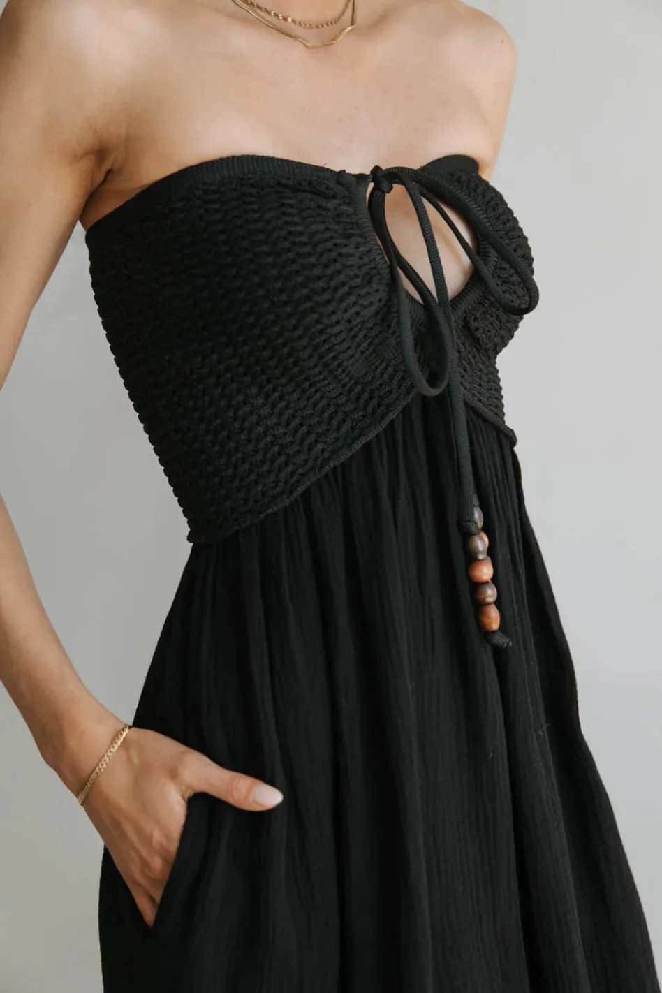 Bohme Kyra Crocheted Halter Dress