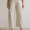 Bohme Langston Vegan Leather Barrel Jeans in