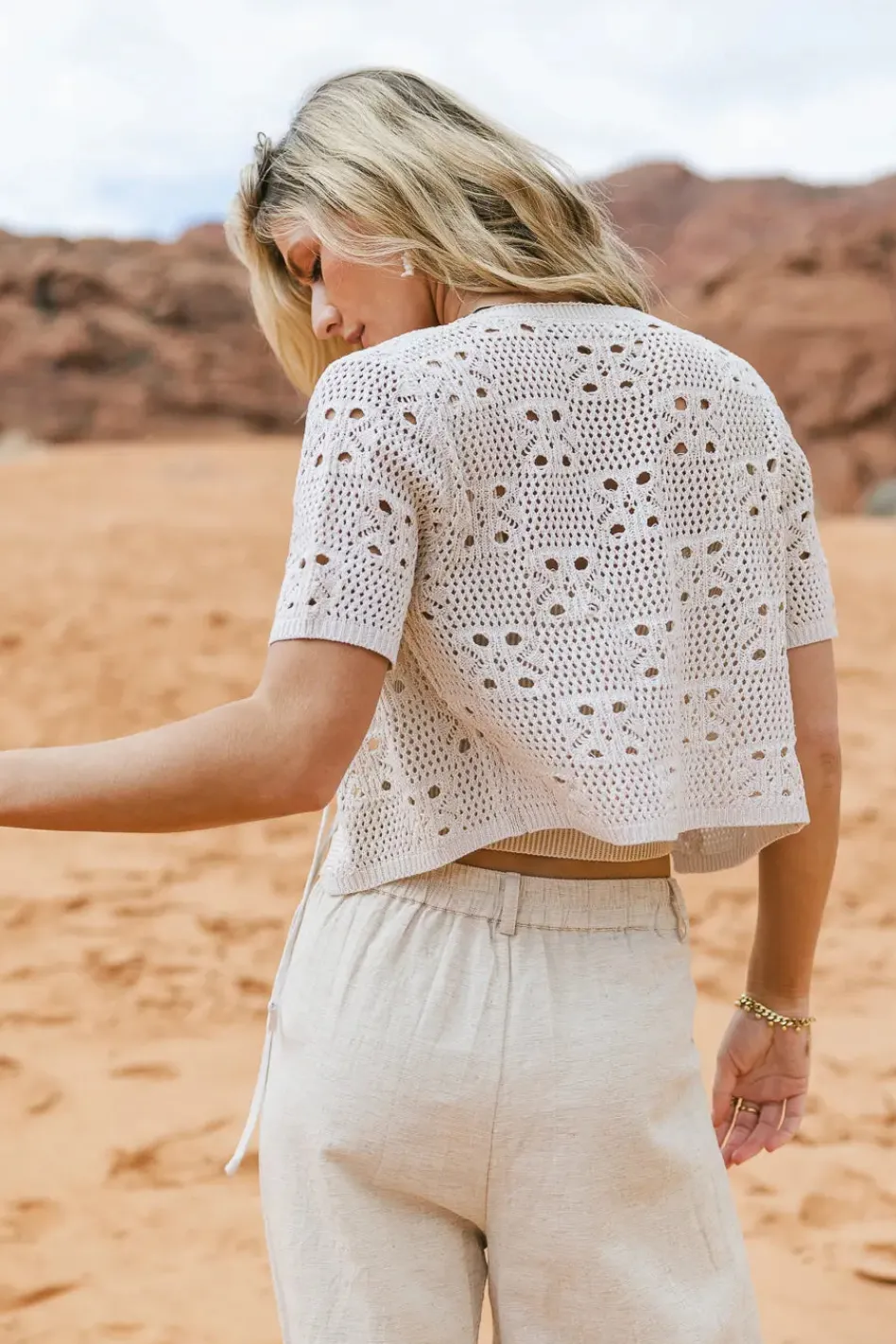 Bohme Leonie Crochet Cardigan