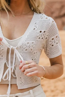 Bohme Leonie Crochet Cardigan