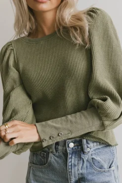 Bohme Lettie Waffle Knit Top in