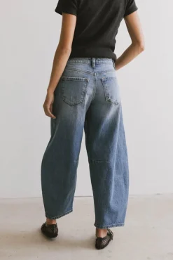 Bohme Lex Barrel Jeans in Medium Wash