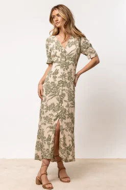 Bohme Lia Floral Midi Dress in