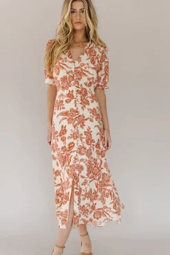 Bohme Lia Floral Midi Dress in