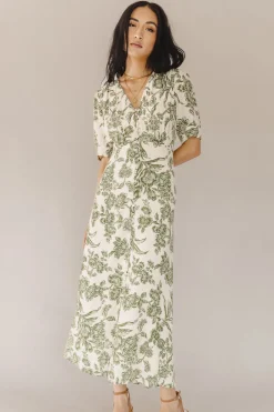 Bohme Lia Floral Midi Dress in