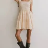 Bohme Lindie Knit Bodice Mini Dress