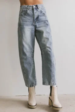 Bohme Lisette Barrel Jean in Medium Wash