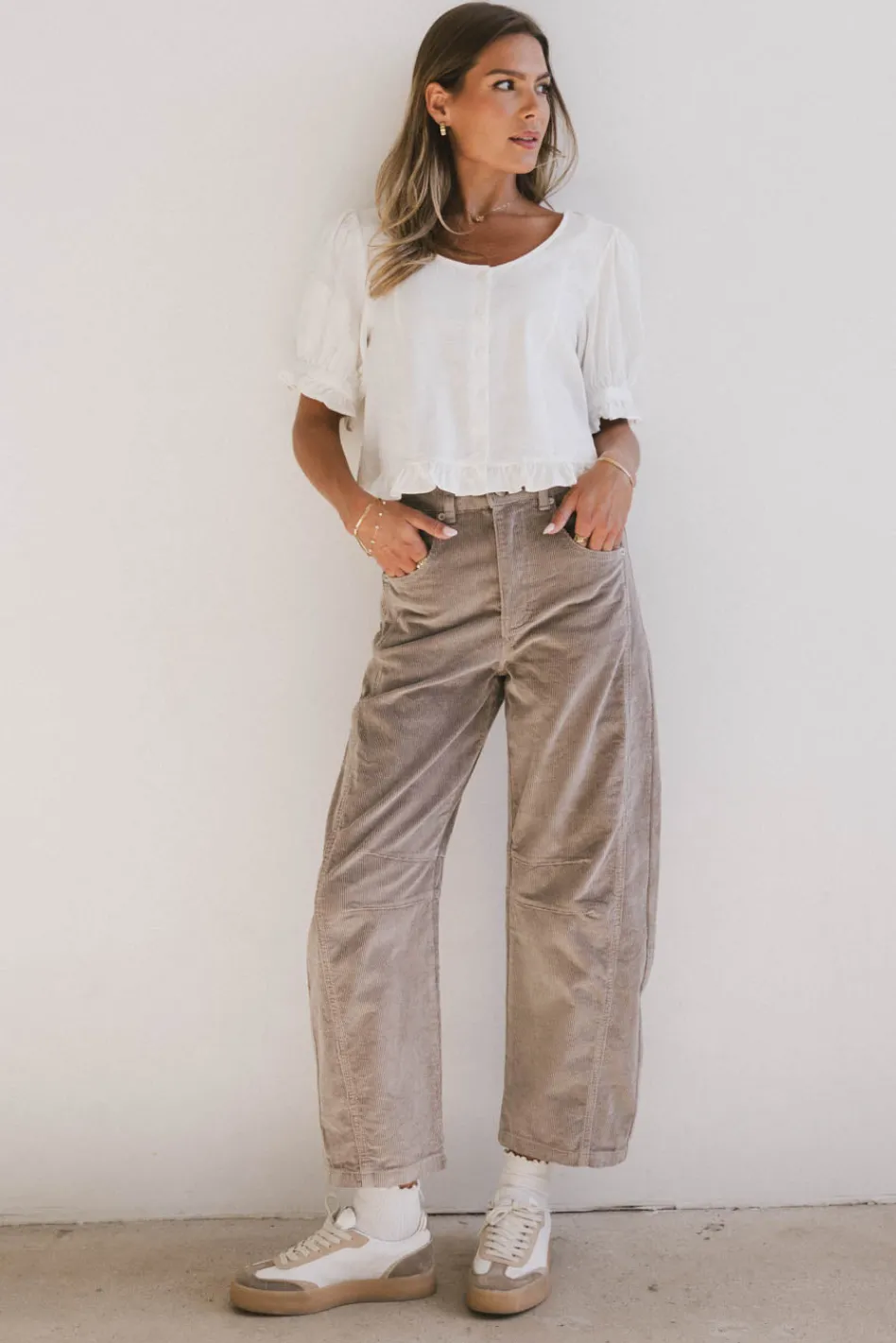 Bohme Lisette Barrel Jean in Courduroy