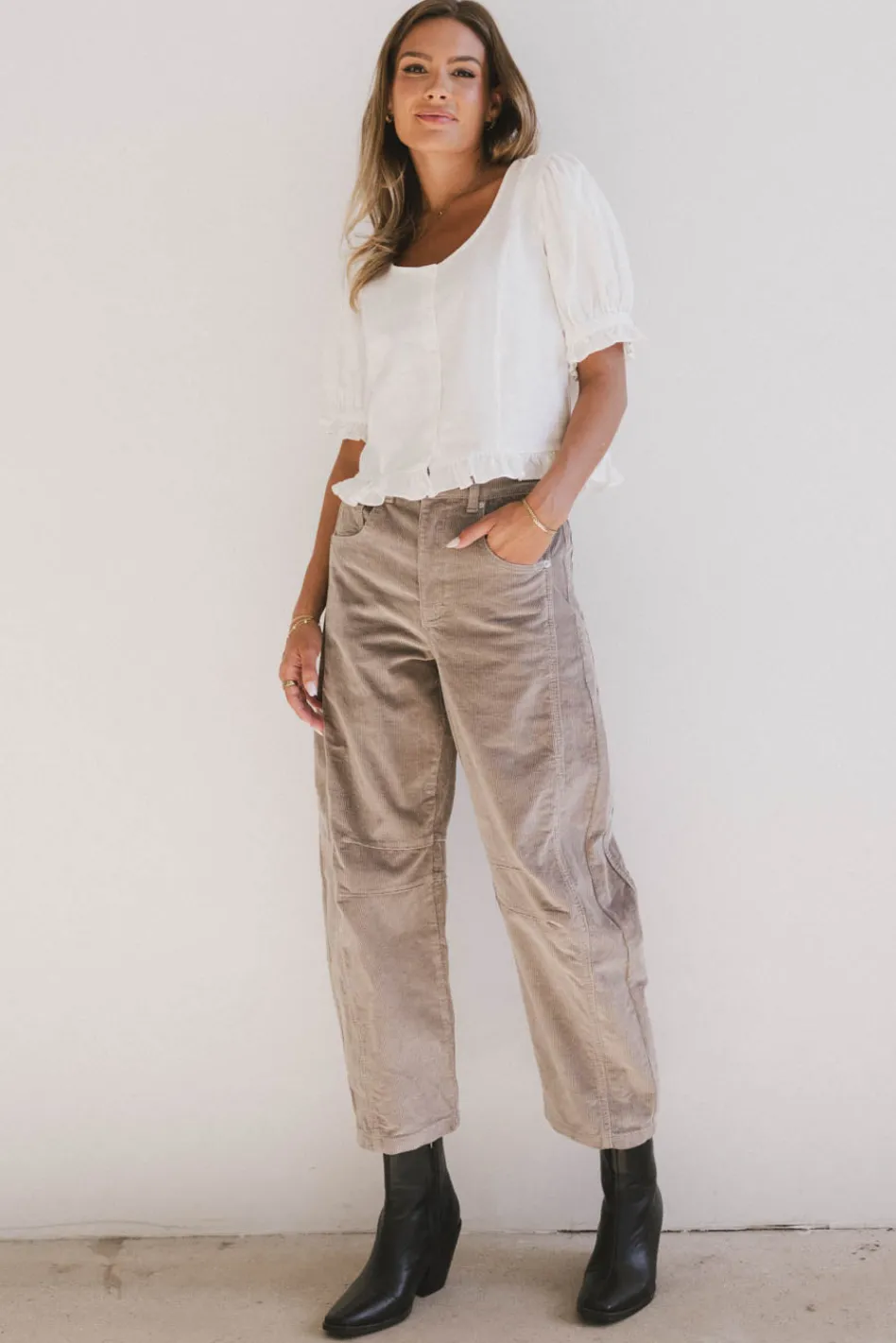 Bohme Lisette Barrel Jean in Courduroy