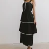 Bohme Liza Contrast Trim Dress in