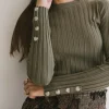 Bohme Lonnie Button Sleeve Sweater in