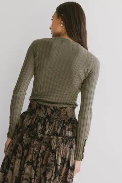 Bohme Lonnie Button Sleeve Sweater in