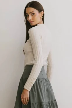 Bohme Lonnie Button Sleeve Sweater in
