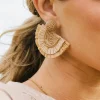 Bohme Lotay Beaded Fan Earrings