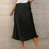 Bohme Lovinia Satin Midi Skirt in