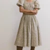 Bohme Lucille Smocked Floral Dress in