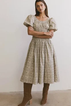 Bohme Lucille Smocked Floral Dress in