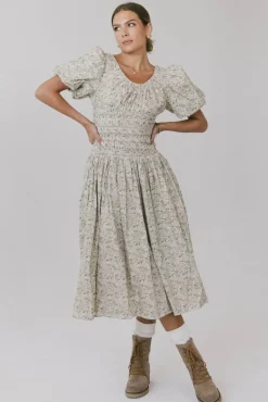 Bohme Lucille Smocked Floral Dress in