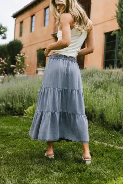 Bohme Lucy Tiered Denim Skirt