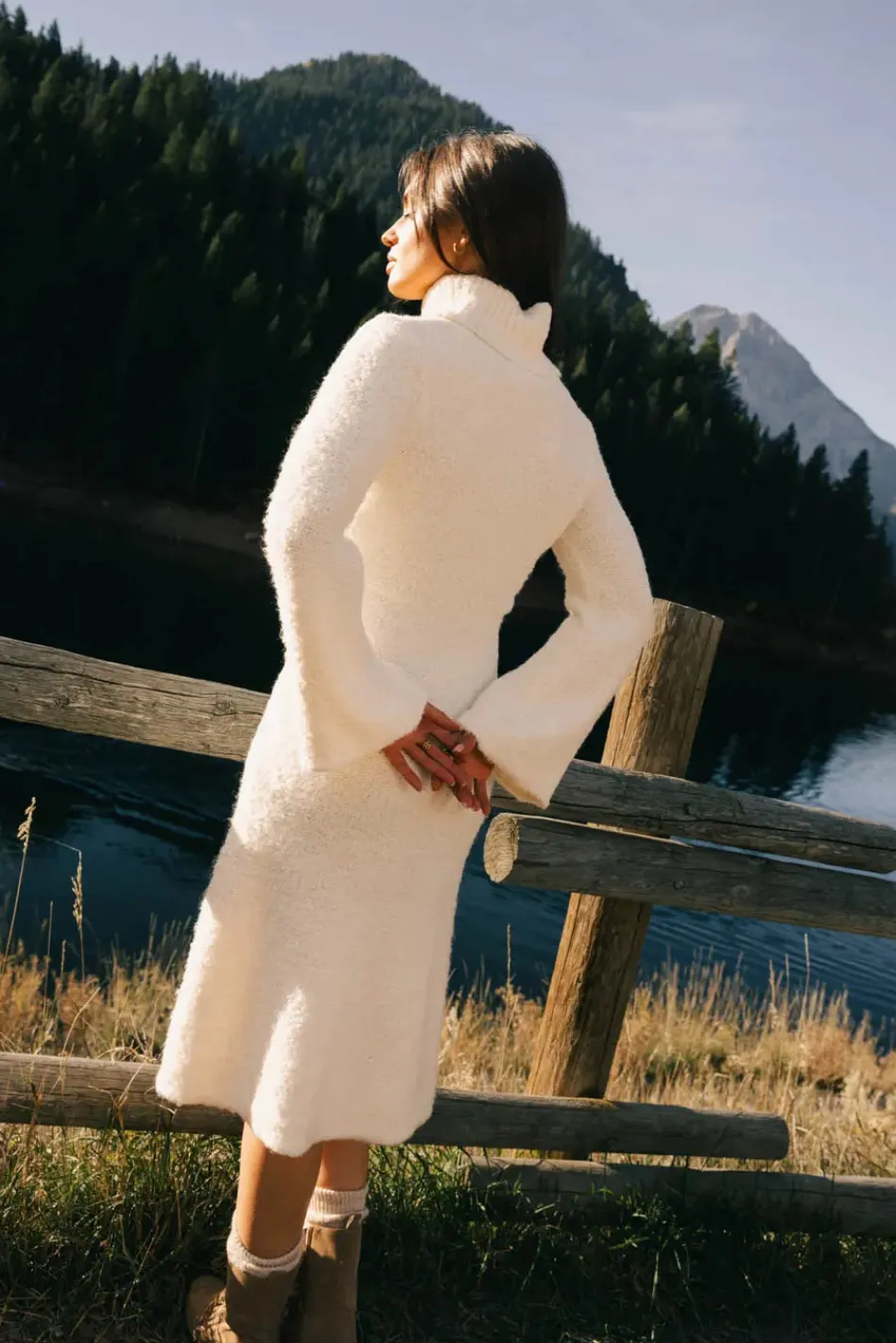Bohme Lumen Turtleneck Maxi Dress
