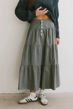 Bohme Luna Tiered Maxi Skirt in