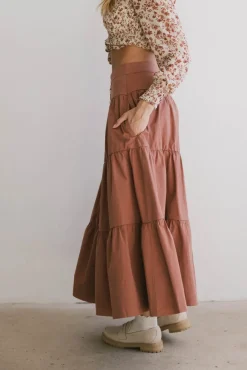 Bohme Luna Tiered Maxi Skirt in