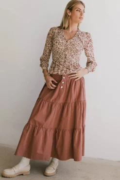 Bohme Luna Tiered Maxi Skirt in