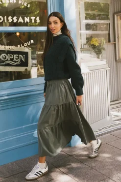 Bohme Luna Tiered Maxi Skirt in