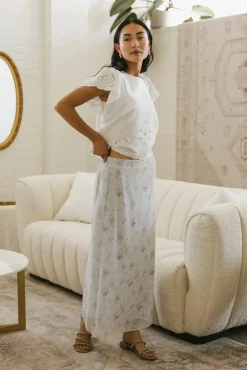 Bohme Luz Floral Maxi Skirt