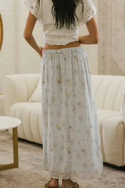 Bohme Luz Floral Maxi Skirt