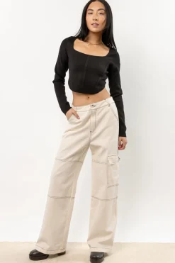 Bohme Lyra Cropped Top in - FINAL SALE
