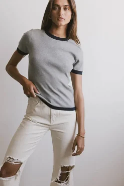 Bohme Maddie Ringer Sweater Top in