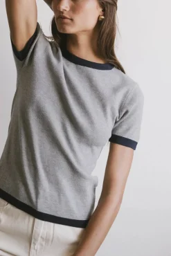 Bohme Maddie Ringer Sweater Top in