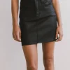 Bohme Maddox Coated Denim Mini Skirt