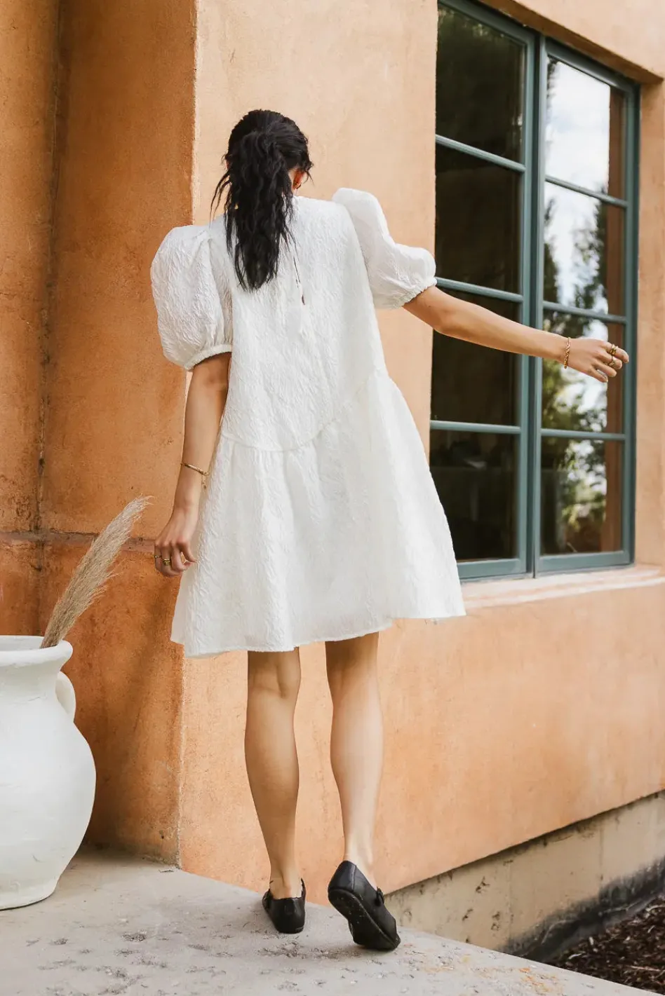 Bohme Maison Textured Mini Dress in