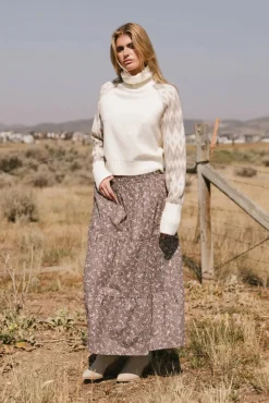 Bohme Mara Tiered Midi Skirt
