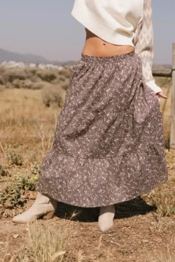 Bohme Mara Tiered Midi Skirt