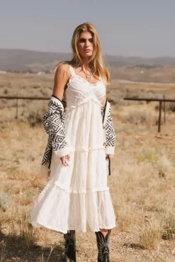 Bohme Maria Tulle Midi Dress in