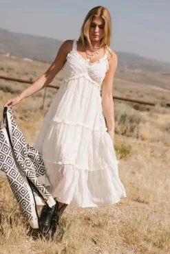 Bohme Maria Tulle Midi Dress in