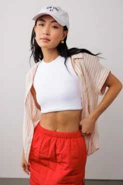 Bohme Marie Striped Button Up in - FINAL SALE