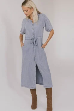 Bohme Marigold Denim Midi Dress