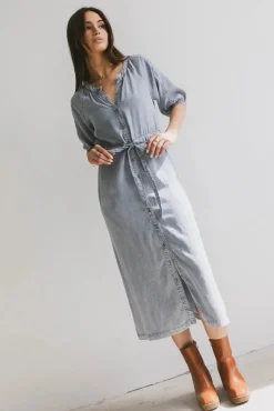 Bohme Marigold Denim Midi Dress