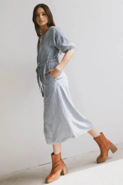 Bohme Marigold Denim Midi Dress