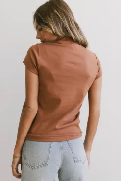 Bohme Marley Mock Neck Tee in