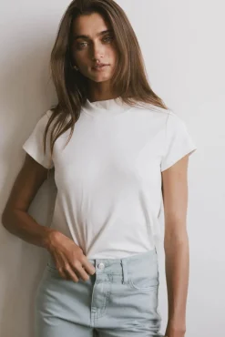 Bohme Marley Mock Neck Tee in