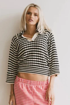 Bohme Mason Collared Sweater in
