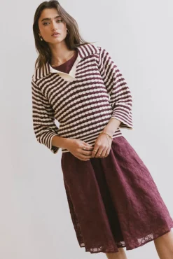 Bohme Mason Collared Sweater in